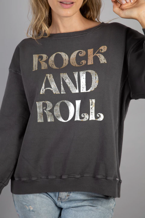 Imagen de BUZO ROCK AND ROLL FOIL