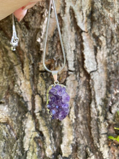 Imagen de Collar con drusa de amatista