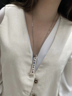 Collar con dije selenita 7 chakras - comprar online