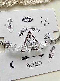 Pulsera de acero y piedras en internet