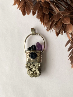 Dije amuleto combinado