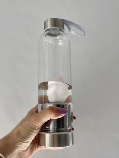 Botella elixir cuarzo rosa