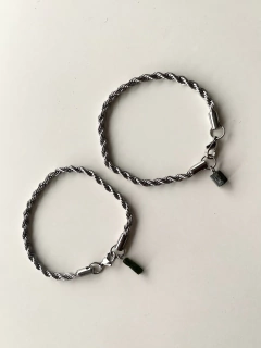 Pulsera de acero con Turmalina - comprar online