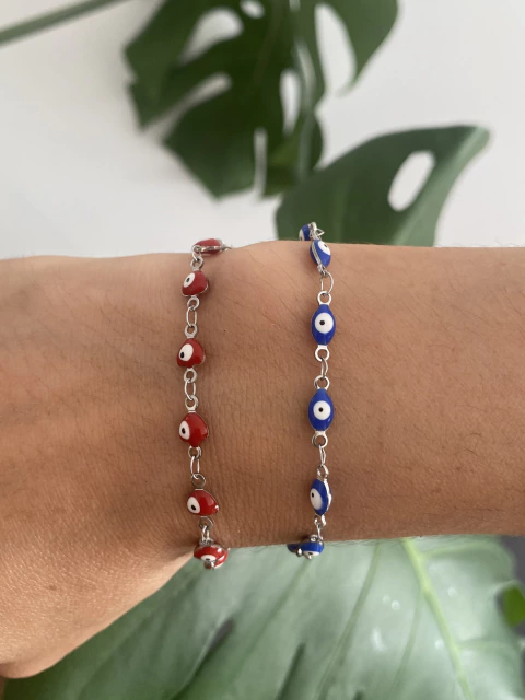 Pulsera ojo turco de colores - comprar online