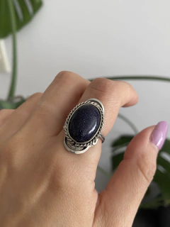 Anillo regulable con piedra natural - comprar online