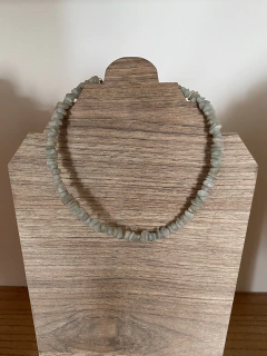 Collar choker con escallas de piedra natural - tienda online