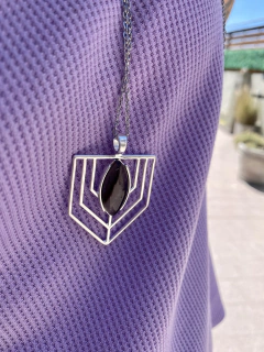 Collar con dije flecha de agata - comprar online