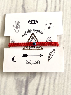 Pulsera macramé ojo turco