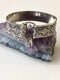 Pulsera esclava con amatista - comprar online