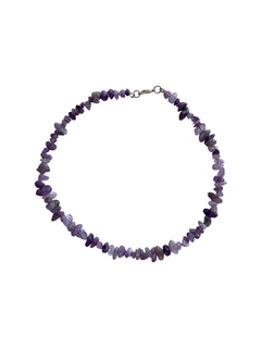 Collar choker con escallas de piedra natural - tienda online