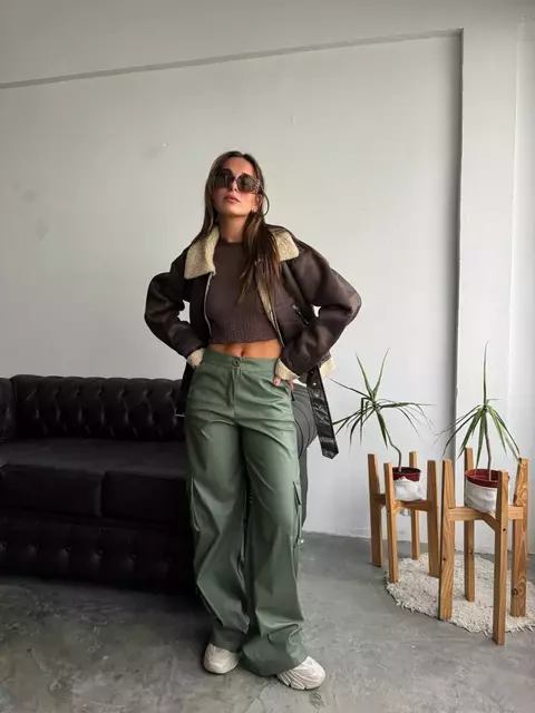 CARGO ECO CUERO SEMI ELASTIZADO