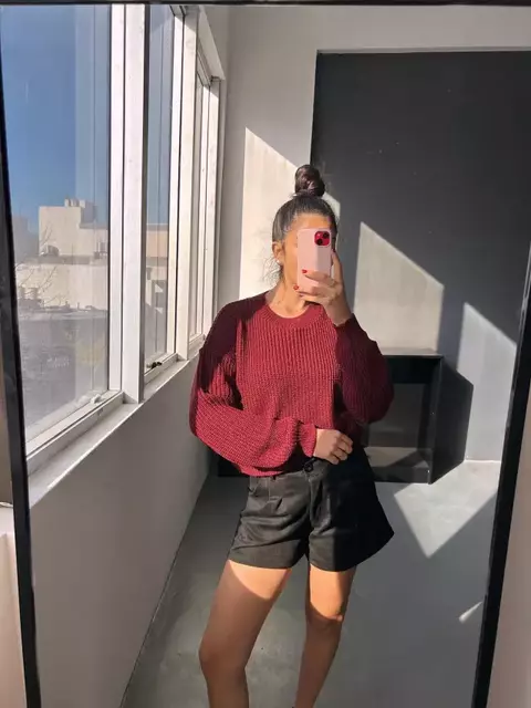 SHORT PINZADO GAMUZADO ELASTIZADO