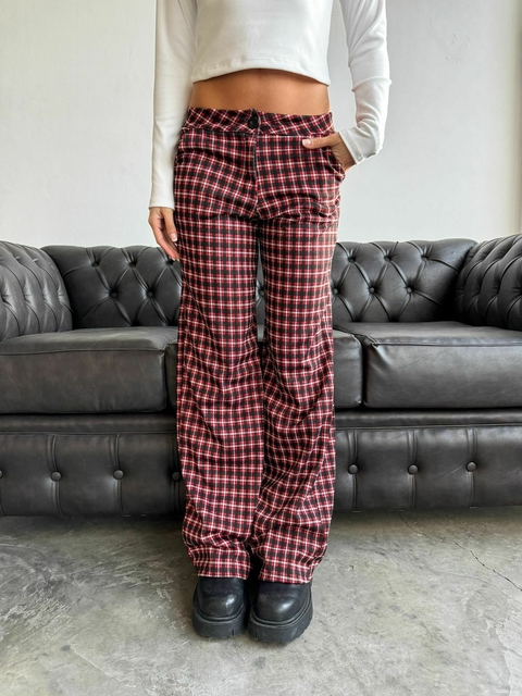 WIDE LEG CUADRILLE ELASTIZADO - comprar online