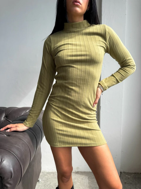 VESTIDO M/LARGA GAMUZADO - comprar online