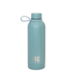 BOTELLA TÉRMICA CON MANIJA 500ml VERDE RE-UTILIZABLE I RE CONSCIENTE