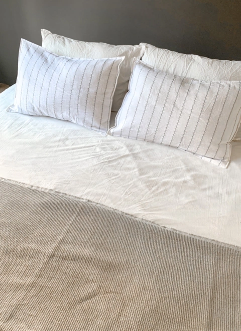 Pack x2 almohadones Niza 50x70 - Gris perla