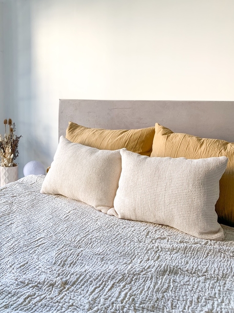 Pack x2 almohadones Nido 45x60 - natural - comprar online