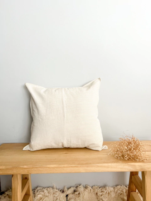 Almohadón 50x50 mil rayas - Arena