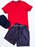 Shorts Bermuda De Tactel Infantil Estampada Longa Ogochi 4506411 - comprar online