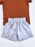 Shorts Tactel Infantil Estampado Cinza Ogochi 004496003-9606
