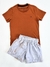 Shorts Tactel Infantil Estampado Cinza Ogochi 004496003-9606 - comprar online