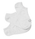 Kit 3 Meias Sapatilhas Infantis Brancas Ogochi 023476001-Br