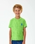Camiseta Infantil Masculina Folhas Verde Onda Marinha 1.243.046