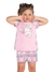 Pijama Infantil Feminino Gatinho Brilha No Escuro Rosa Kyly 1000443-Rs na internet