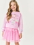 Saia Em Tule Infantil Com Brilhos Rosa Cinti 12455 na internet