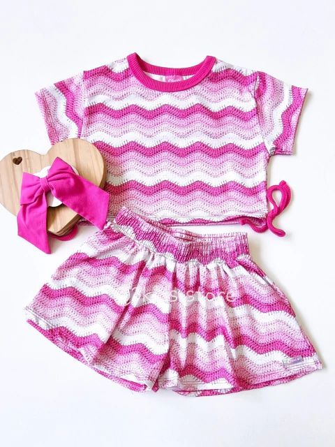 Conjunto Infantil Menina Rosa Pink Cinti 12708-V1
