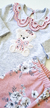 Conjunto Bebê Ursinho Floral Body E Calça Rosa Milon 2000851-Rs - 3Kids