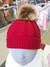 Imagem do Touca Bebê Pompom Vermelha 377