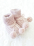 Sapatinho De Tricot Bebê Pompom Rosê 8053-Ro - comprar online