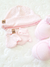 Kit Bebê Touca, Sapatinho E Luvas Em Malha Suedine Rosa Kit6811-R - comprar online