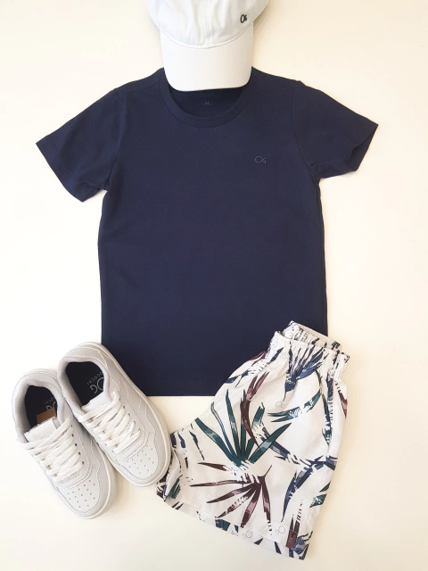 Camiseta Infantil Básica Marinho Ogochi 006006001-04