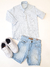 Bata Infantil Listras Azul Ogochi 001526232-Az - comprar online