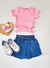 Shorts Saia Jeans Infantil Com Elastano Kukiê 73901 - loja online