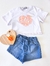 Blusa Infantil Love Branca Kukiê 76072-Br