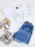 Blusa Infantil Feminina Com Strass Love Branca Kyly 1000552-Br
