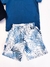 Shorts Bermuda De Tactel Infantil Estampada Longa Ogochi 4496005