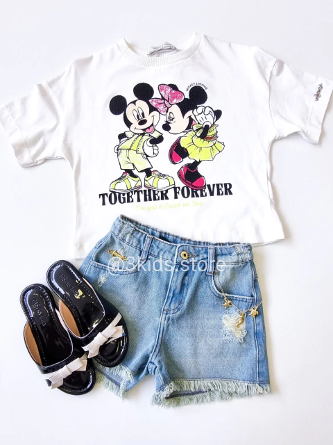 Blusa Infantil Mickey E Minnie Animê N4975-G - comprar online