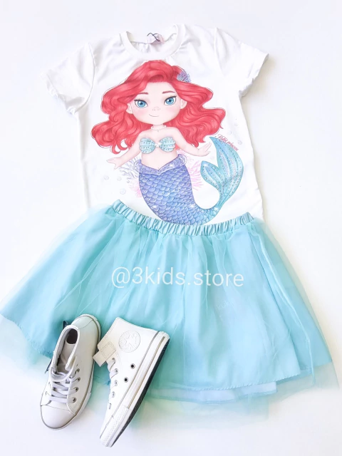 Conjunto Infantil Sereia Ariel Kukiê 85644 - comprar online
