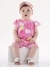 Macaquinho Bebê Com Faixinha Rosa Up Baby 45237 - comprar online