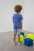 Camiseta Bata Infantil Azul Lucboo 46908-A - loja online