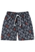 Shorts De Tactel Infantil Estampado Marinho Lucboo 47233-Mr