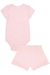 Conjunto Bebê Body E Short Canelado Rosa Kukiê 50368 na internet