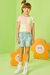 Blusa Infantil Canelada Bicolor Neon Kukiê 61459 - comprar online