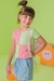 Blusa Infantil Canelada Bicolor Neon Kukiê 61459