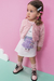 Casaco De Pelos Infantil Rosa Kukiê 64193.02