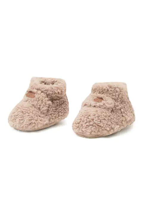 Pantufa Bebê Ursinho Marrom Lucboo 63600-M